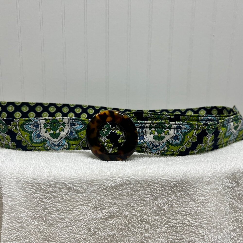 Vera Bradley Reversible Cambridge Adjustable Belt with Lucite Buckle
